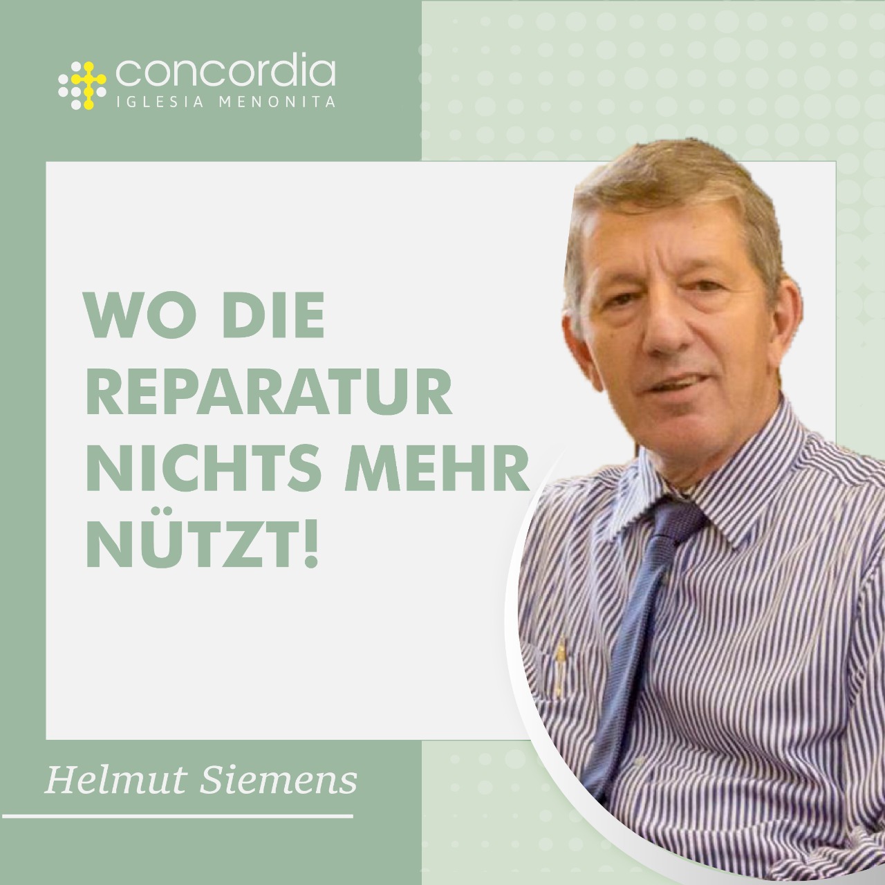 Wo die Reparatur nichts mehr nützt! – Helmut Siemens